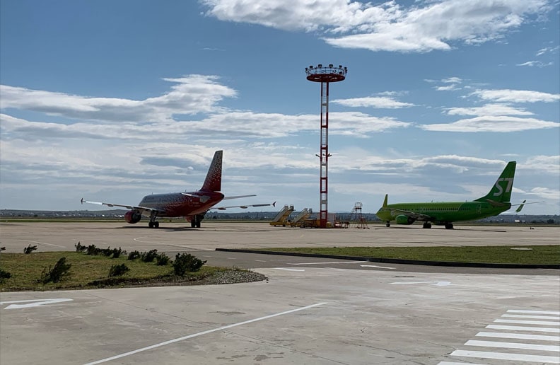 Общий вид на аэропорт Анапы