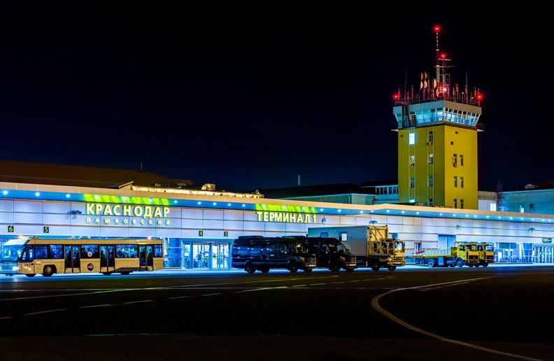 Общий вид на аэропорт Краснодара